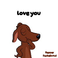 I Love You Dog Sticker by VeeFriends