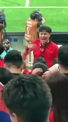 Emotional Cheerleader Rallies Korean Crowd