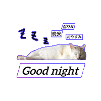 Sleepy Good Night Sticker