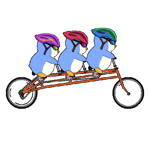 Penguin Bike Sticker by Pudgy Penguins