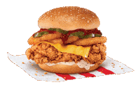 Onion Rings Burger Sticker by KFC_Singapore