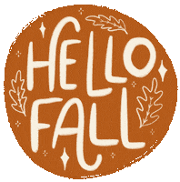 Fall Hello Sticker by littleevergreenco