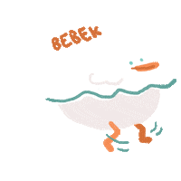 ugagoo wtf duck calm swim Sticker