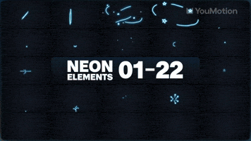 Animated Neon Elements 01 22