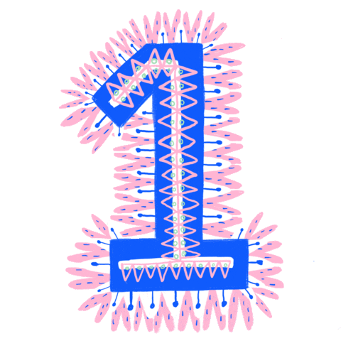 Number One Birthday Sticker by triangirlsocial