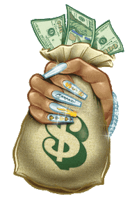 Money Secure The Bag Sticker by Ceraadi