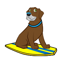 Bali Cacau Sticker by Bono Surf Dog