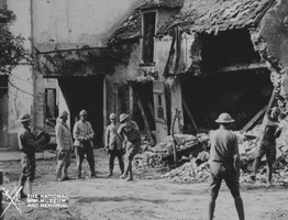 NationalWWIMuseum baseball black and white military footage GIF