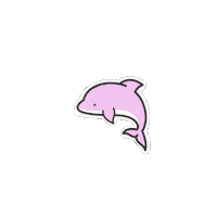 simplybessy pink fish swimming splash Sticker
