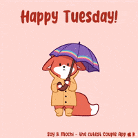 Days Of The Week Rain GIF by SoyandMochi