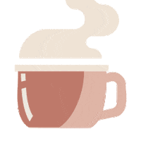 Coffee Mug Sticker by Saltwater-Shop.com