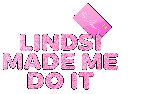 credit card watts Sticker by LINDSI LANE STYLE