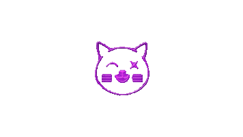 MarcosG neon gato neko laika Sticker