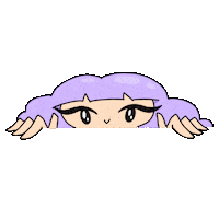 Excited Girl Sticker