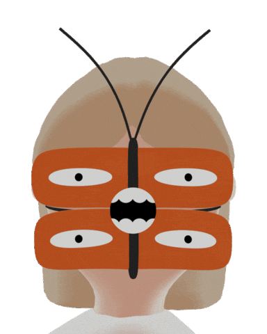 Horror Butterfly Sticker by thezohardvir