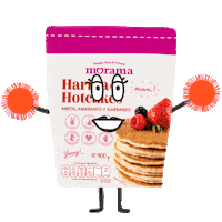 moramamx animation natural pancakes hotcakes Sticker
