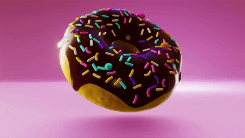 gvart giphygifmaker animation food pink GIF