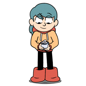 Aniron89 giphyupload blue hair hilda hilda the series Sticker