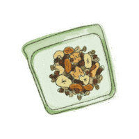 Trail Mix Beach Sticker by stasherbag