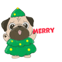 Happy Merry Christmas Sticker