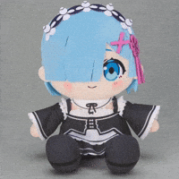Rem Plushie GIF