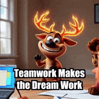 Teamwork Makes The Dream Work GIF by elkijahspark
