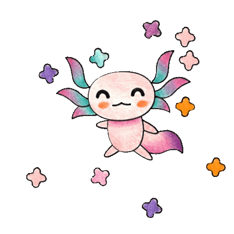 Axolotl Sticker by Griffographe