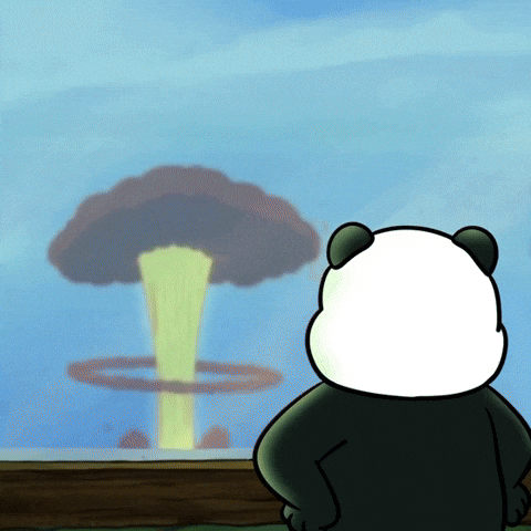 Dramatic Moment Cartoon Explosion GIF by Kanpai Pandas