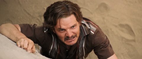 Movie gif. Pedro Pascal as Javi in The Unbearable Weight of Massive Talent stands by a wall and looks up pleadingly. Text, "You go!"