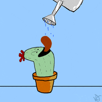 KarlJahnke drink water tongue 2d GIF