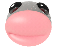 Staring Funny Face Sticker
