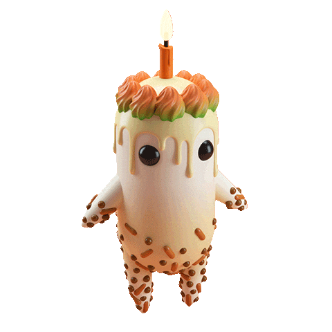 Happy Carrot Cake Sticker
