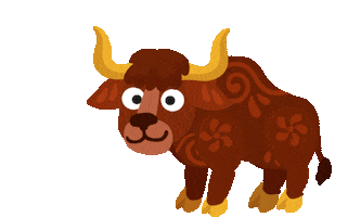 Chinese New Year Ox Sticker by Studycat language learning for kids