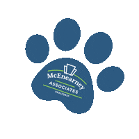 Dog Dogpaw Sticker by McEnearney Associates