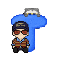 Happy Birthday Pixel Sticker