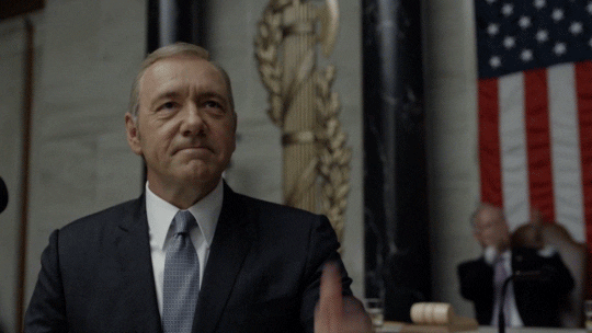 kevin spacey president underwood GIF by House of Cards