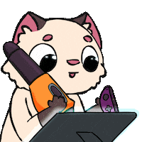 Streaming Digital Art Sticker
