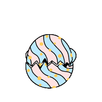 Easter Sunday Heart Sticker
