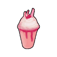 Pink Milkshake Sticker