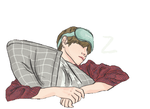 ypwatt giphyupload bts sleep sleepy Sticker