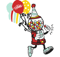 creatordelights fun party candy balloons Sticker