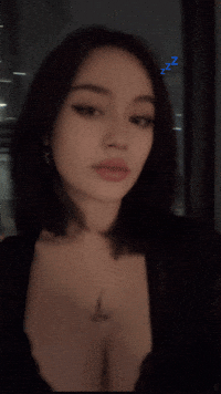 Staring Cute Girl GIF