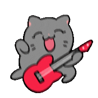 Cat Rock Sticker by Olso