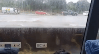 Commuters Soaked After Floodwater Engulfs Auckland Bus