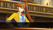 Ace Attorney Flirt GIF