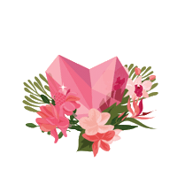 Stewsha love heart romance flowers Sticker