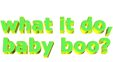 boo what it do Sticker by AnimatedText