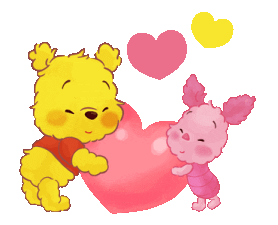 In Love Piglet Sticker