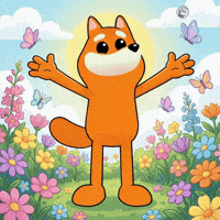 Blooming Flowers Chasing GIF by BONK