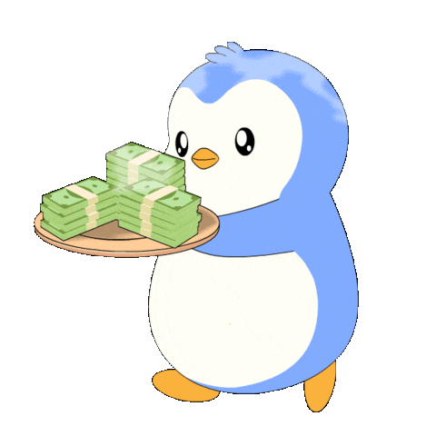 Im Rich Nancy Pelosi Sticker by Pudgy Penguins